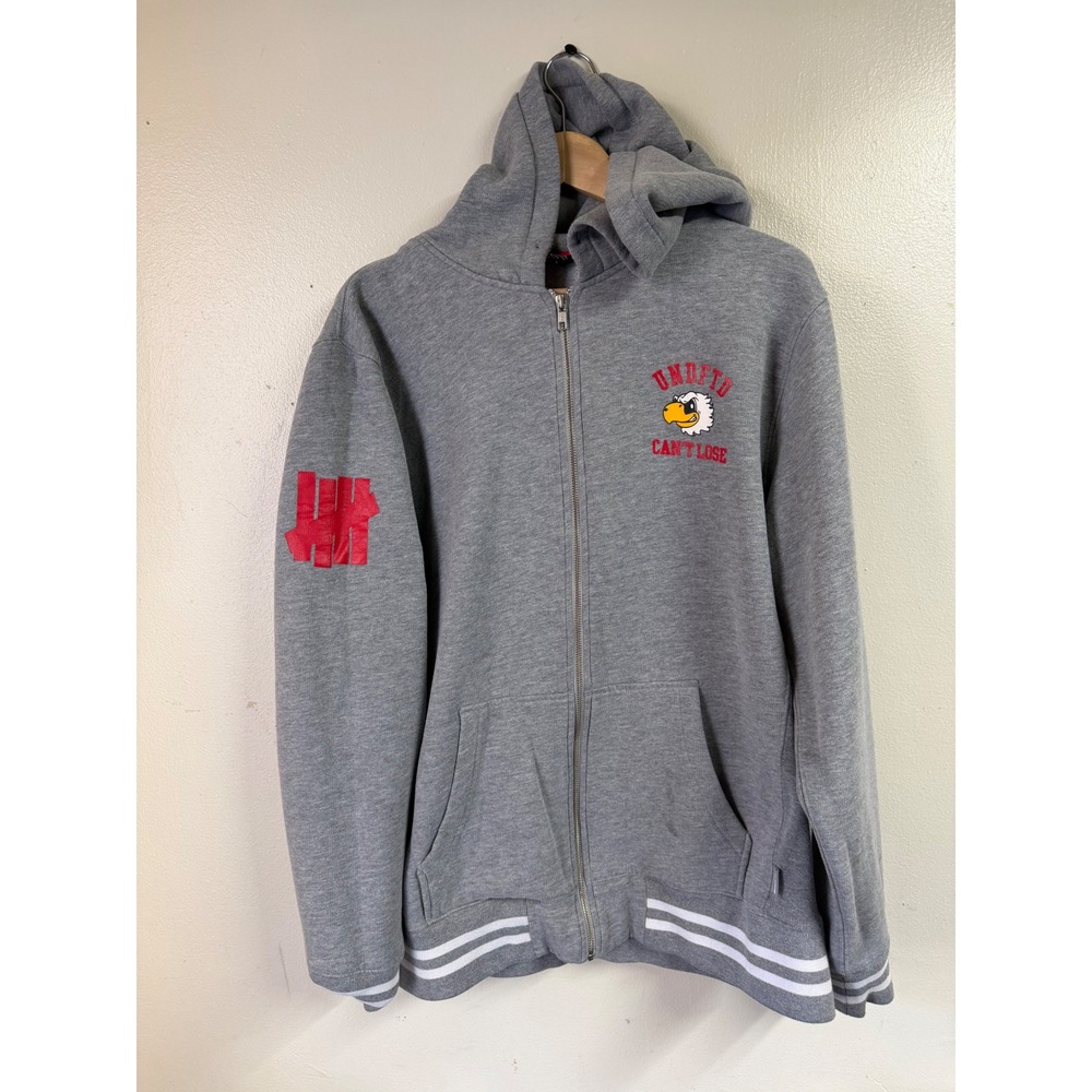 UNDEFEATED MENS HOODIE SIZE XL GRAY COLOR